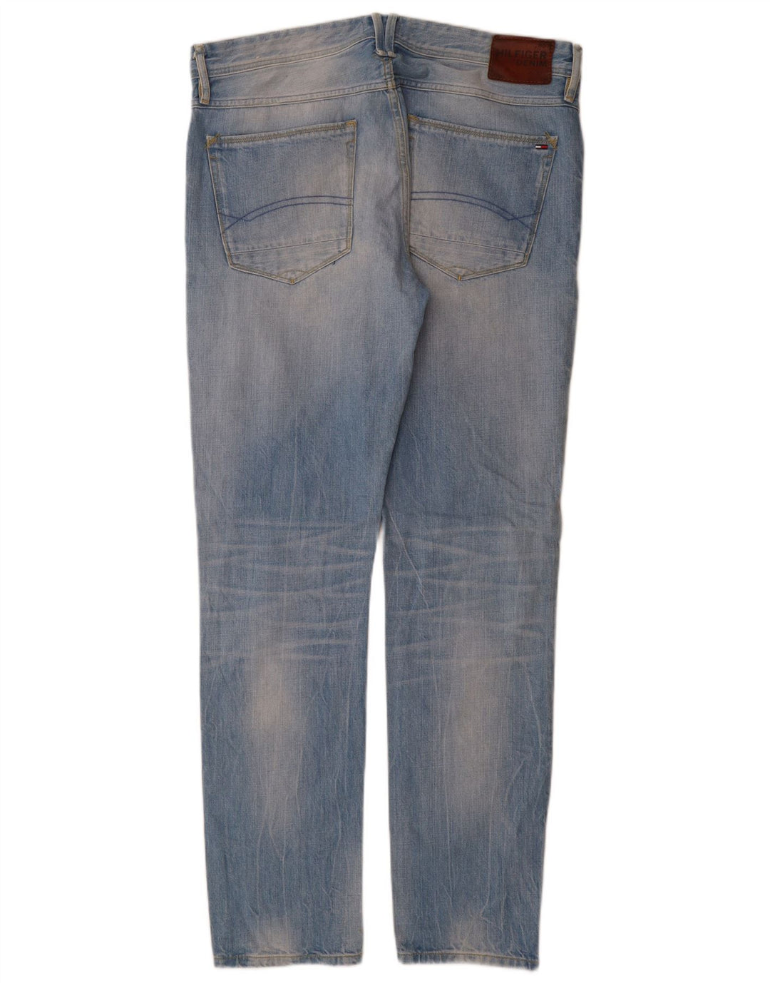 Tommy Hilfiger Herre Slim Jeans W36 L34 Blå Bomuld
