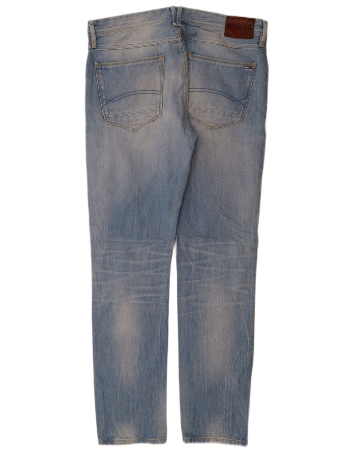Tommy Hilfiger Herre Slim Jeans W36 L34 Blå Bomuld