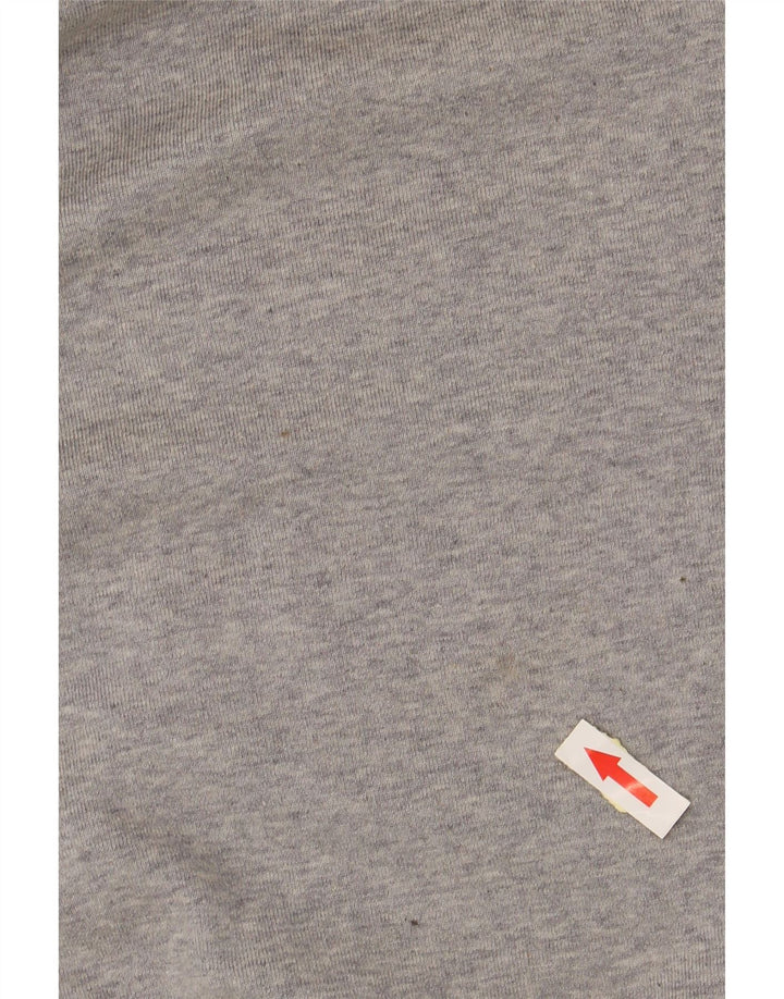 BENETTON Herre T-Shirt Top Medium Grå Colourblock