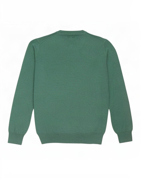 Marks & Spencer Herre sweater med rund hals XL Grøn bomuld