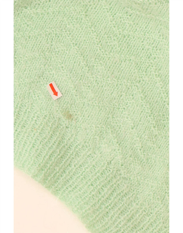 VINTAGE Dame Boat Neck Jumper Sweater UK 18 XL Grøn