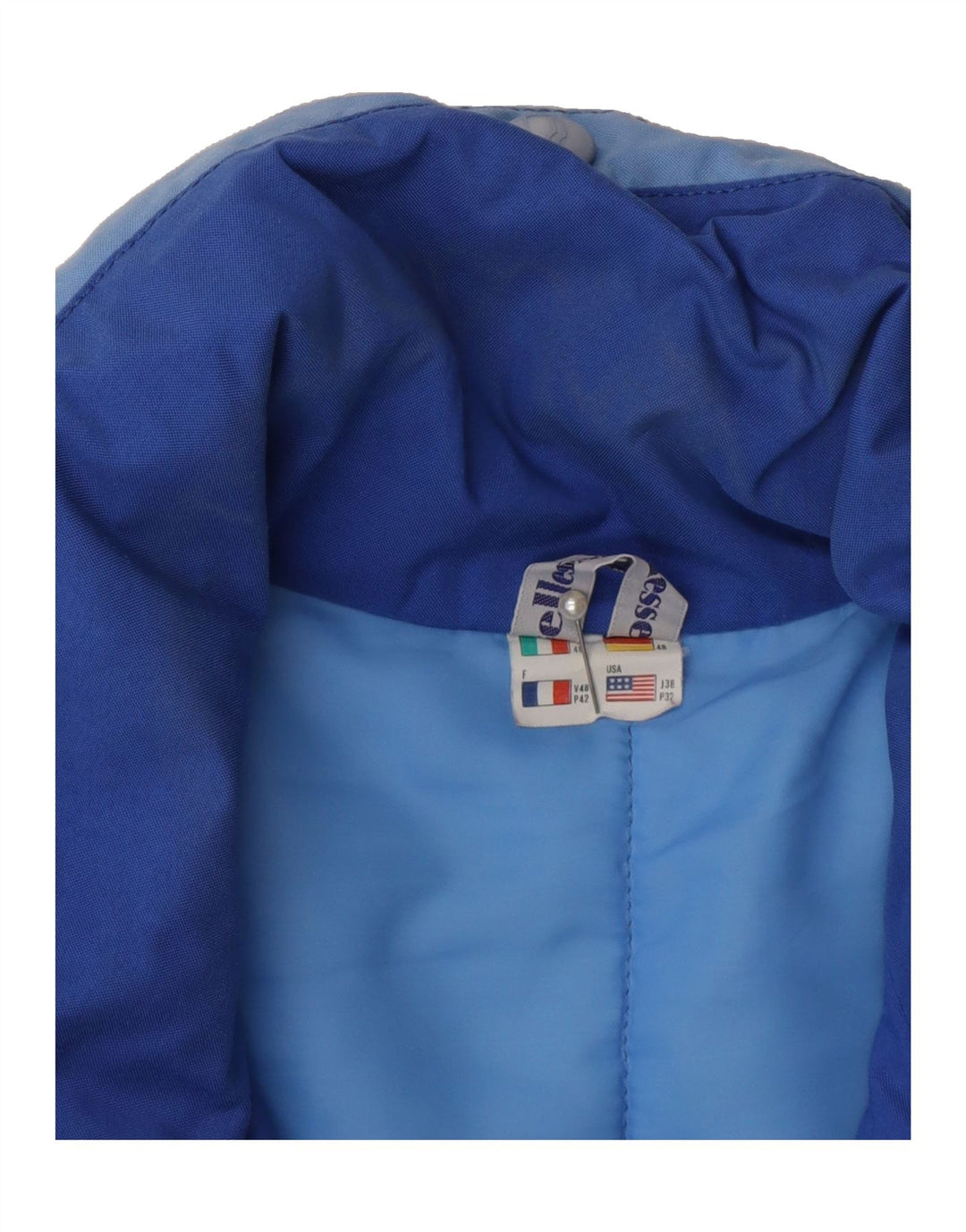 ELLESSE Mens Padded Jacket IT 48 Medium Blue Vintage Ellesse and Second-Hand Ellesse from Messina Hembry 
