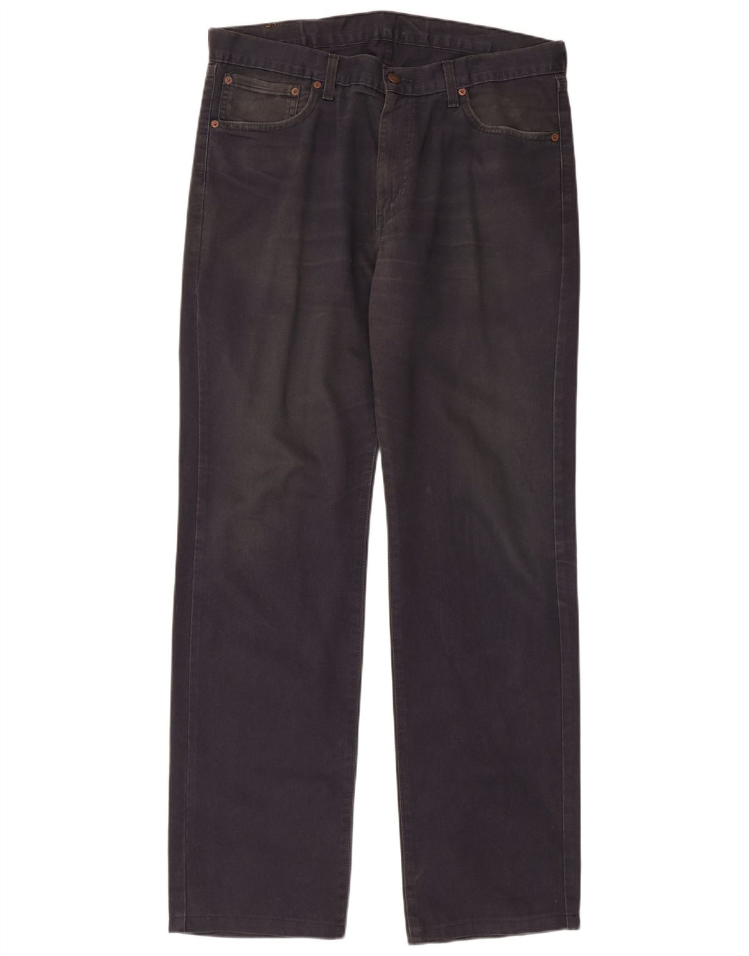 LEVI'S Mens 581 Straight Jeans W36 L34 Navy Blue Cotton