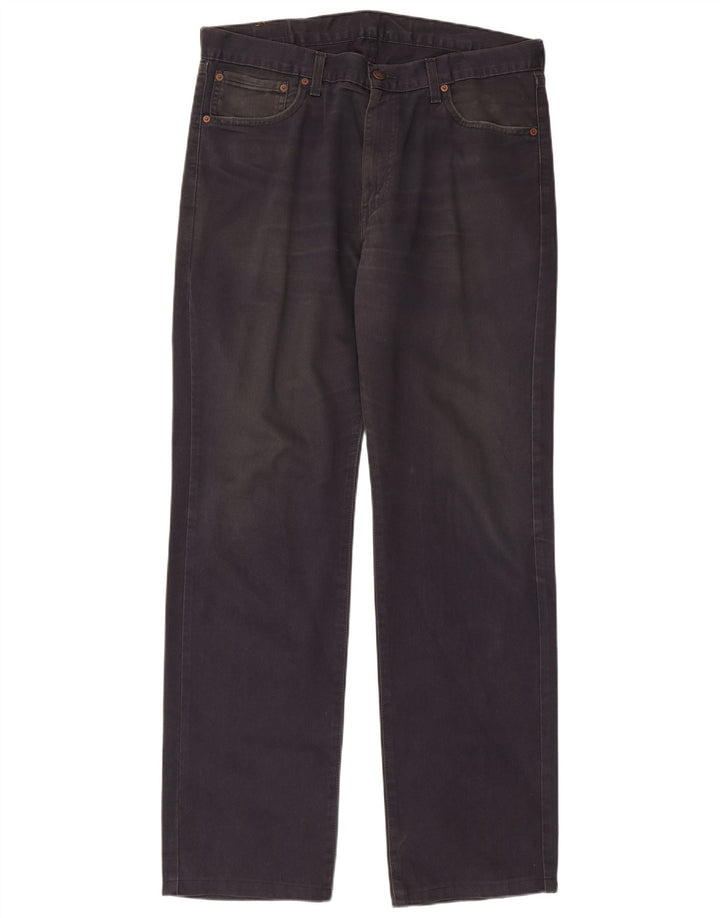 LEVI'S Mens 581 Straight Jeans W36 L34 Navy Blue Cotton