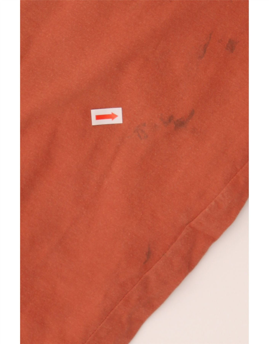 LEVI'S Womens Graphic T-Shirt Top UK 16 Large Orange Cotton Vintage Levi's and Second-Hand Levi's from Messina Hembry 