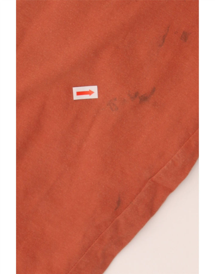 LEVI'S Womens Graphic T-Shirt Top UK 16 Large Orange Cotton Vintage Levi's and Second-Hand Levi's from Messina Hembry 