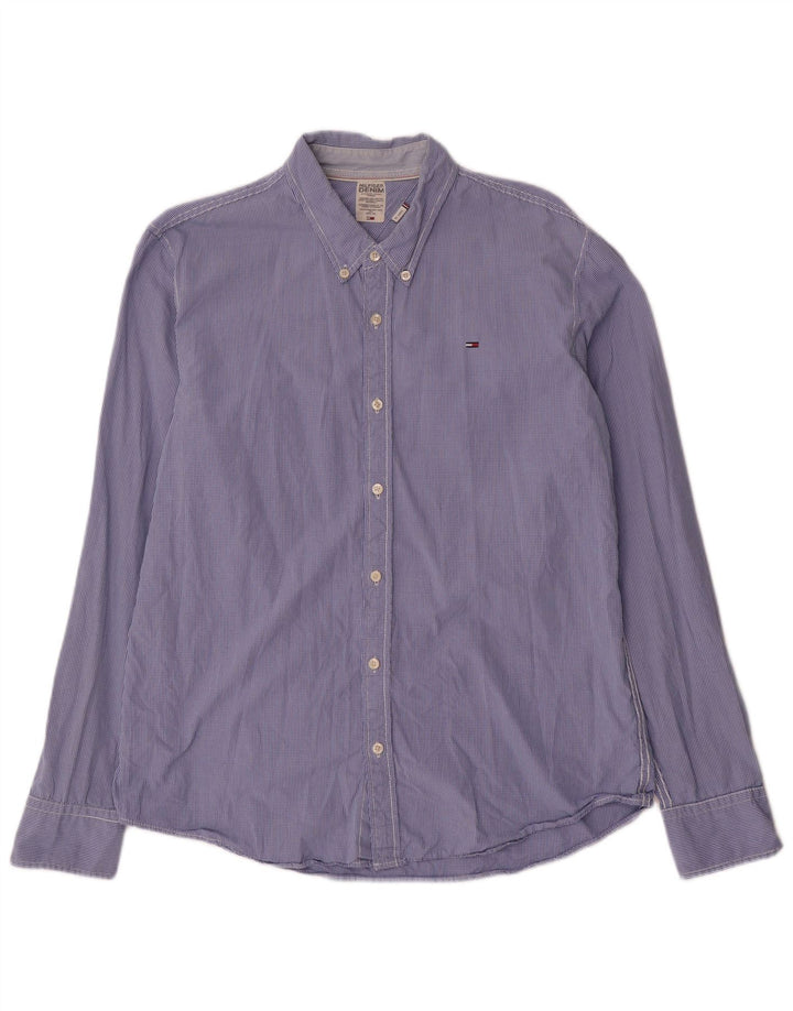 Tommy Hilfiger Herreskjorte 2XL Blå Gingham Bomuld