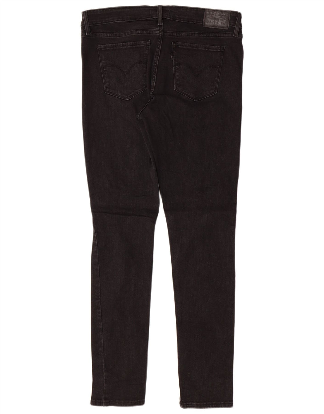 LEVI'S Womens 711 Distressed Skinny Jeans W30 L29 Black