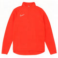 Nike Herre Dri Fit Pullover med lynlås-hals træningsdragt Top Stor rød farveblok