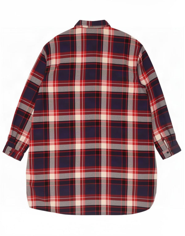 Zara skjortekjole til kvinder UK 18 XL Flerfarvet ternet Modal