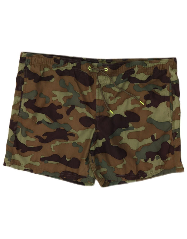 Sundek Herre badeshorts XL Khaki Camouflage Polyester