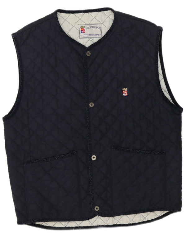 Armata Di Mare Herre Quiltet Gilet IT 54 2XL Navy Blue Polyester