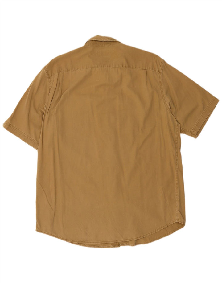 Wrangler Kortærmet Herreskjorte Stor Beige