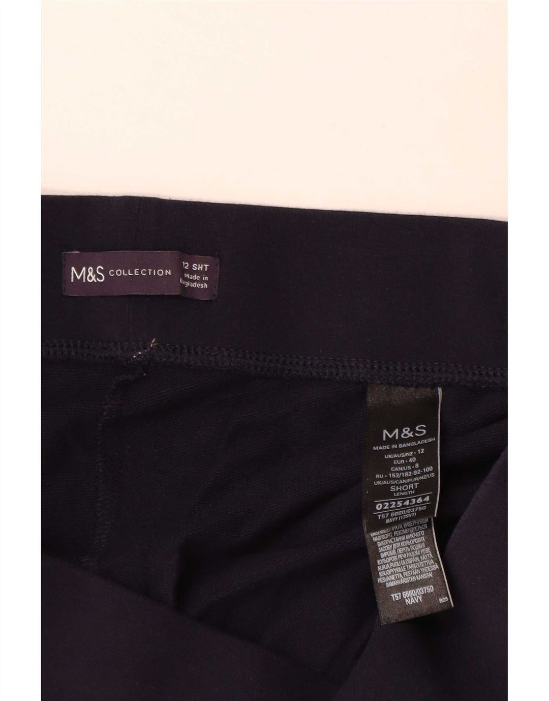 Marks & Spencer Træningsdragtsbukser til kvinder UK 12 Mellem marineblå bomuld