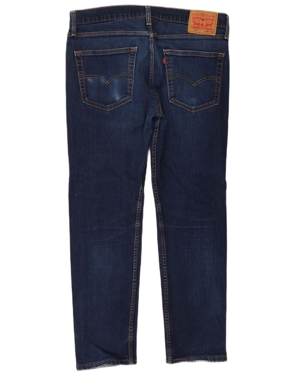Levi's Herre 502 tilspidsede jeans W36 L32 marineblå bomuld
