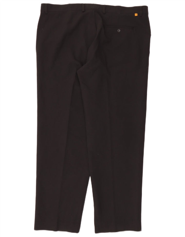 Farah Straight Casual Bukser til mænd W42 L31 Sort polyester