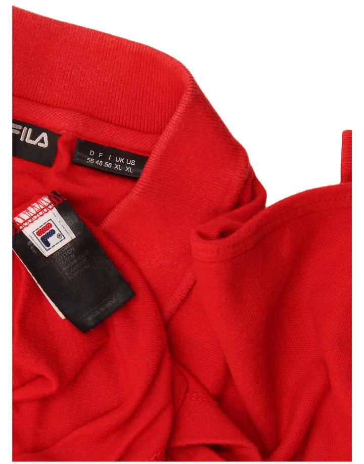Fila Polo Shirt til mænd XL Rød