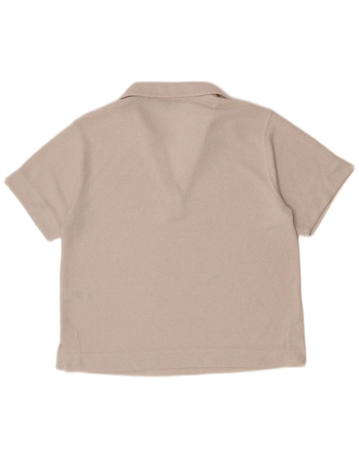 Marks & Spencer Dame Polo Shirt UK 12 Medium White Polyester