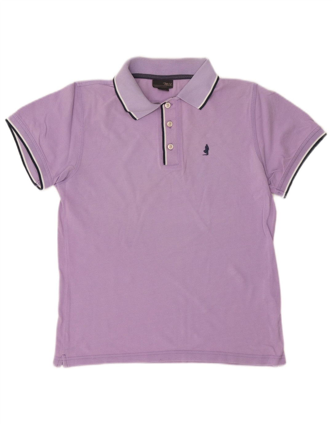 MARLBORO CLASSICS Poloshirt til mænd Lille lilla bomuld