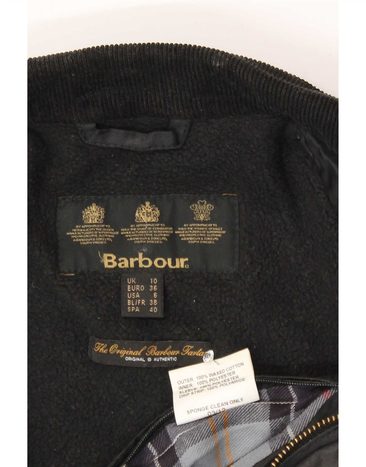 Barbour Vokset bomuldsjakke til kvinder UK 10 Lille Brun