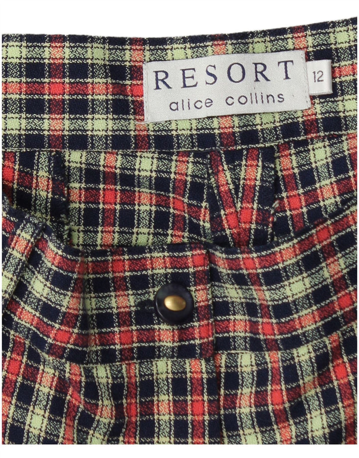 Alice Collins Chino Shorts til kvinder UK 12 Medium W30 Flerfarvet tern