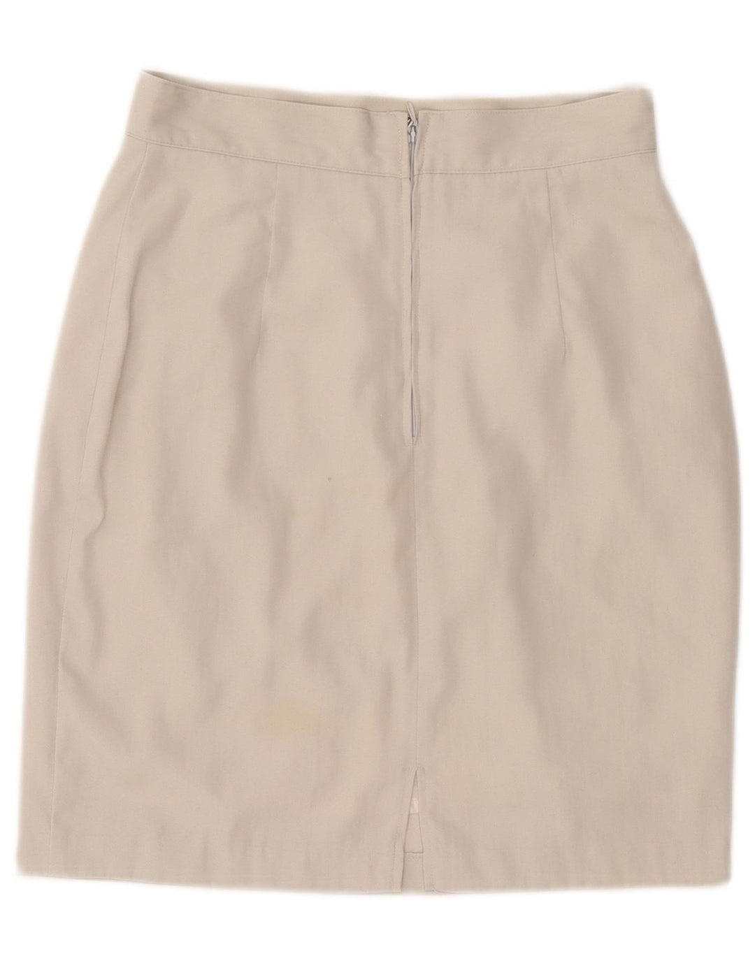 Benetton Womens Pencil Skirt IT 42 Medium W28 Beige Polyester