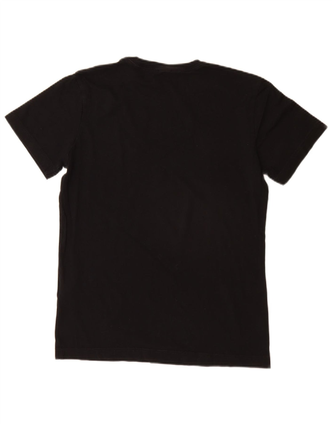 Diesel Dame Grafisk T-Shirt Top UK 10 Small Black Bomuld