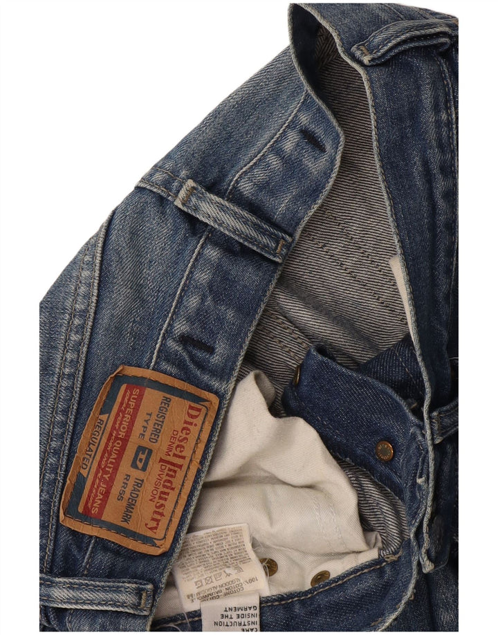 Diesel Dame Straight Jeans W28 L28 Blå Bomuld
