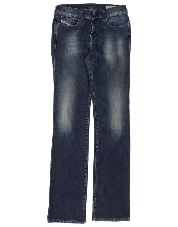 DIESEL Dame Bootzee Regular Slim Bootcut Jeans W28 L35 Blå Bomuld