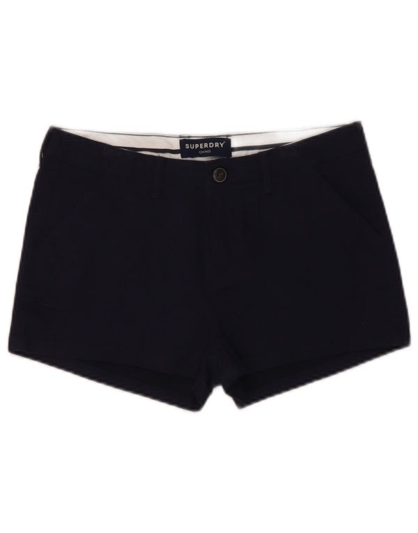 Superdry Chino Shorts til kvinder UK 8 Small W30 Marineblå Bomuld