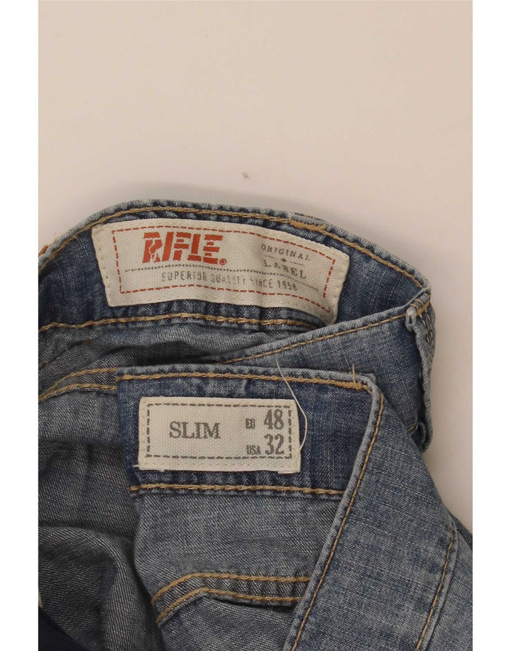 Rifle Herre Slim Jeans W36 L31 Blå Bomuld