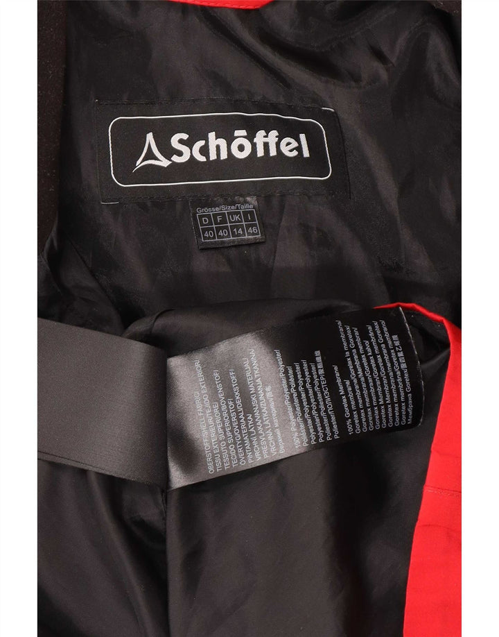 Schoffel Dame Regnjakke UK 14 Stor Rød Polyester