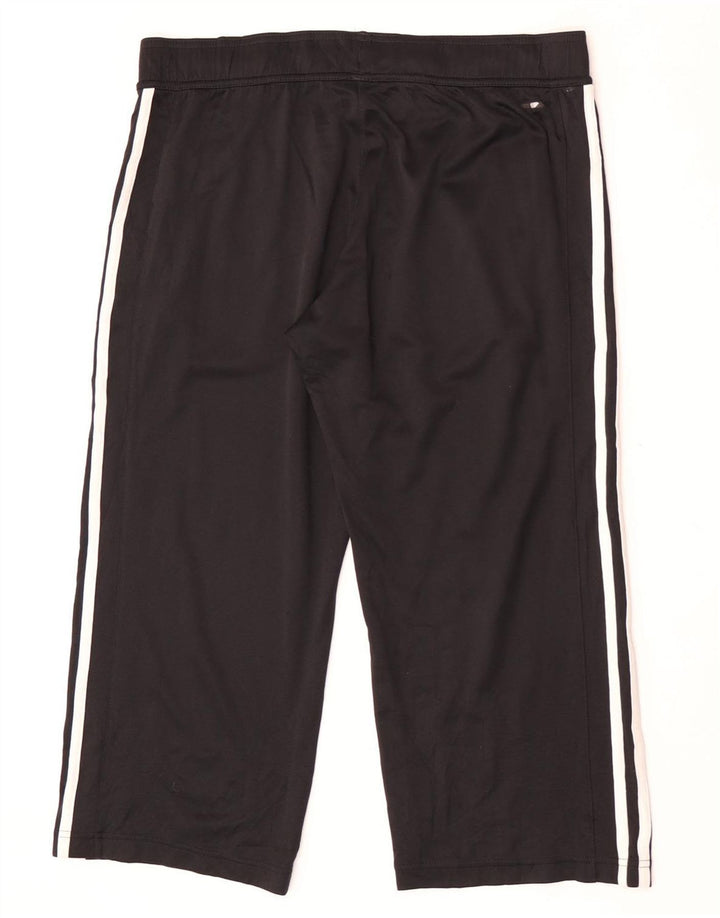 Adidas Dame Capri Træningsdragt Bukser UK 14 Medium Sort Polyester
