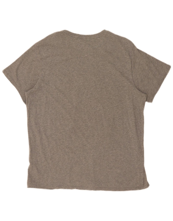Nike Mens Athletic Cut T-Shirt Top XL Grey Flecked Cotton