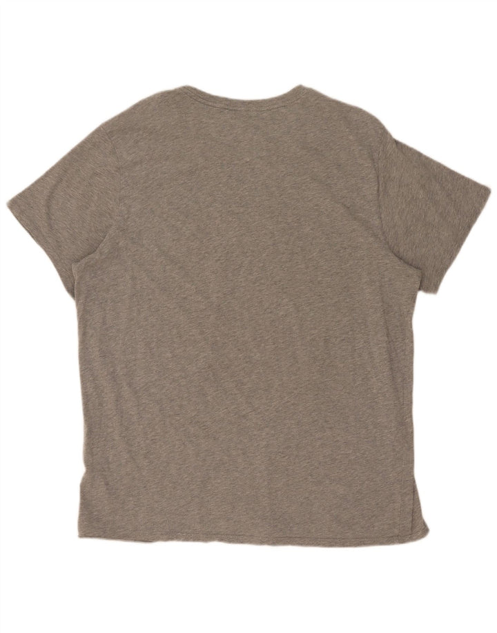 Nike T-shirt-top med atletisk snit til mænd XL Grå Flecked Bomuld