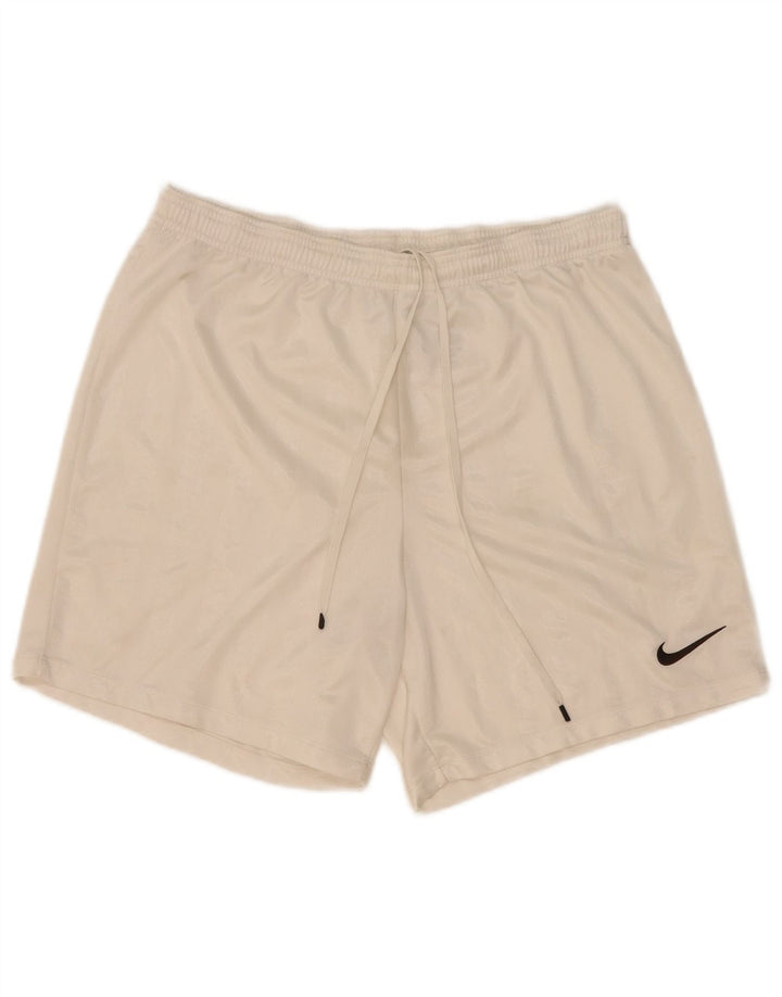 Nike Sportsshorts til mænd, store hvide polyester