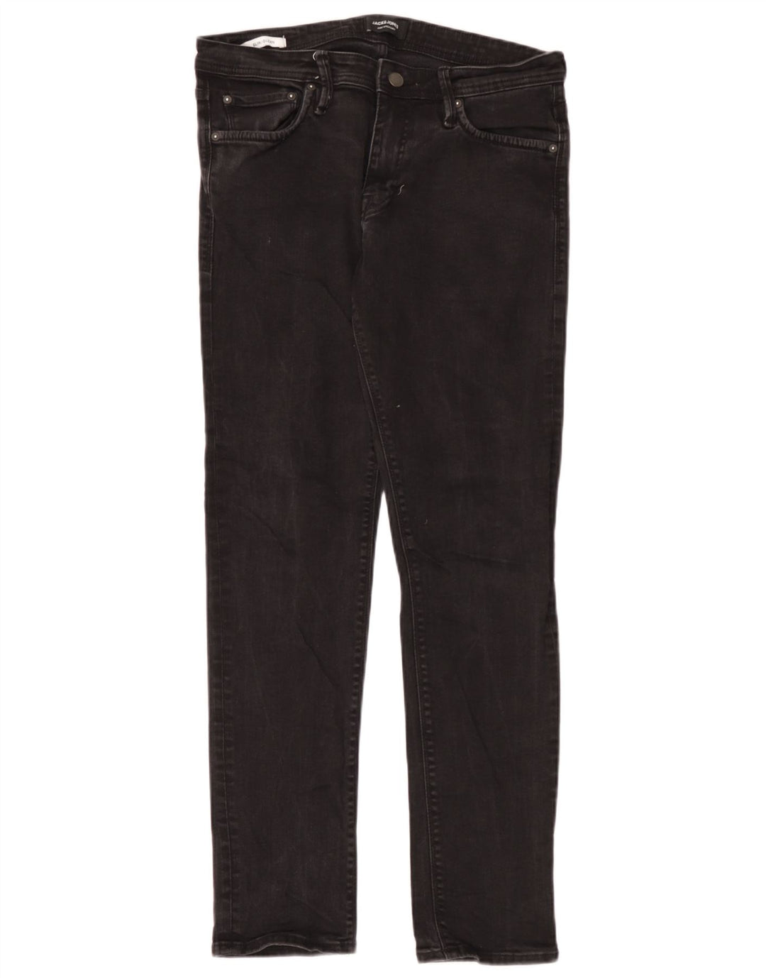 Jack & Jones Herre GLENN Slim Jeans W33 L32 Sort Bomuld