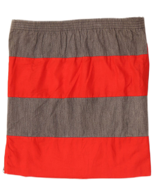 Gianfranco Ferre lige nederdel til kvinder IT 44 Medium W34 Gråstribet bomuld