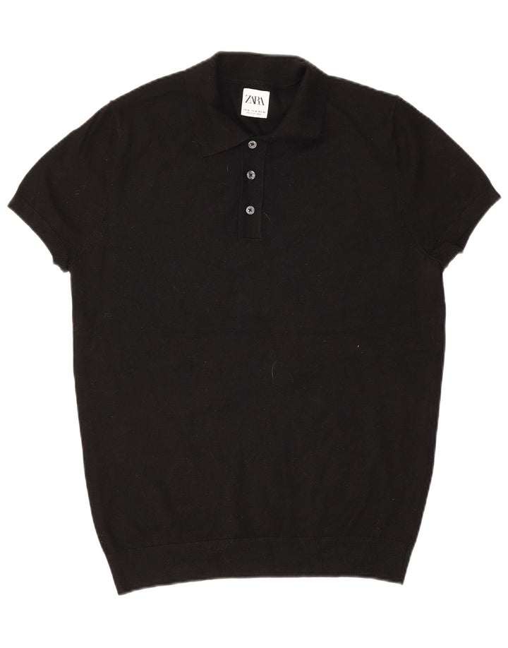 Zara Polo Shirt til mænd Medium Sort