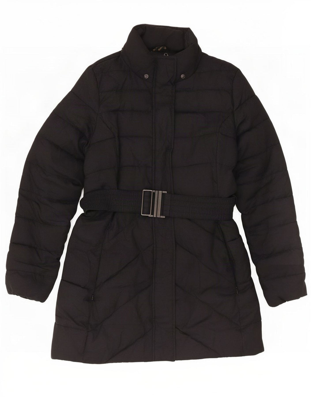 Barbour Womens Polstret Frakke UK 14 Stor sort sildeben