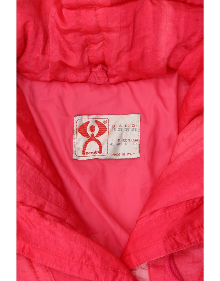 Peralp Dame Oversized Windbreaker Jacket IT 42 Medium Pink Polyamid