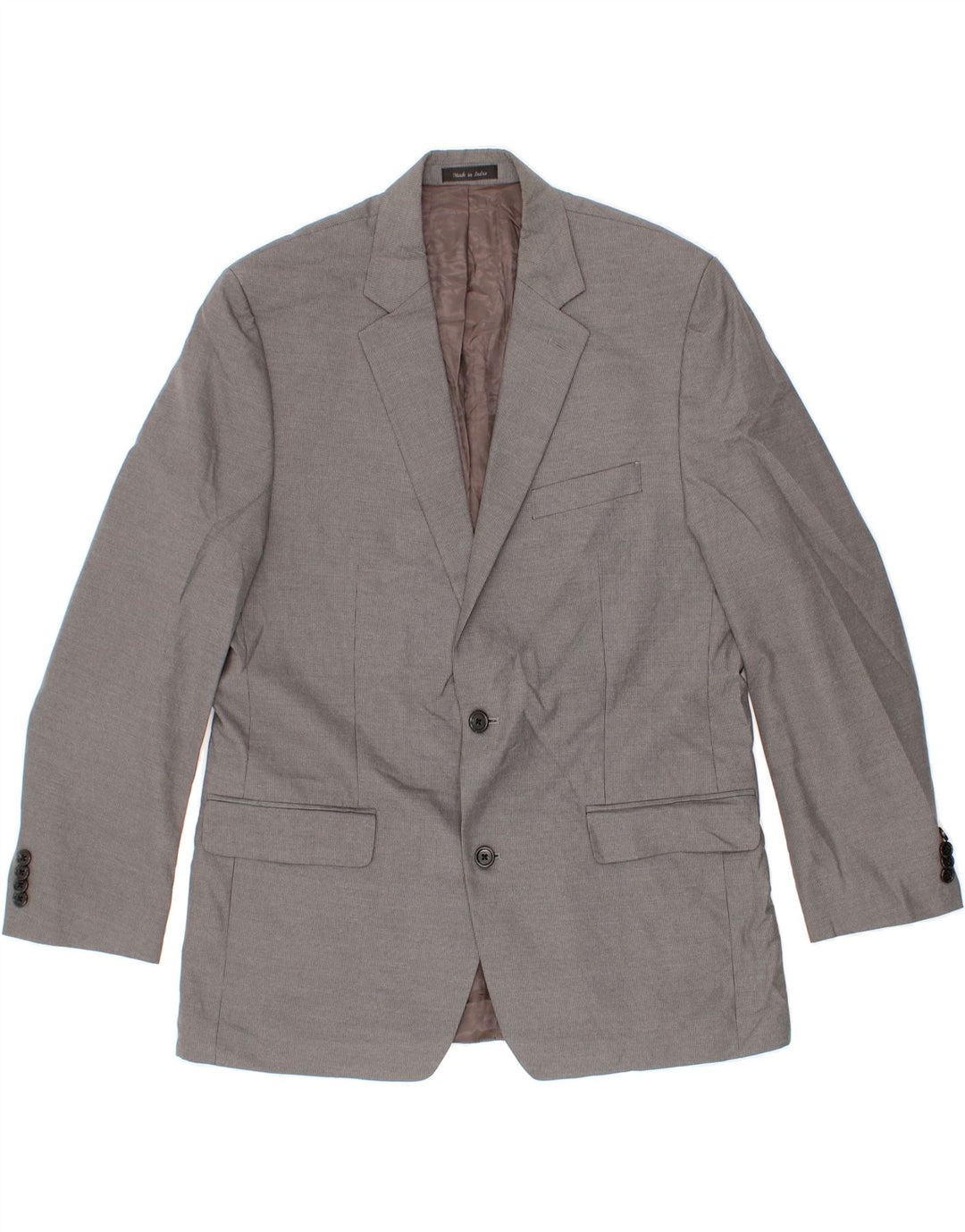 MICHAEL KORS Mens 2 Button Blazer Jacket UK 42 XL Grey Pinstripe Polyester Vintage Michael Kors and Second-Hand Michael Kors from Messina Hembry 