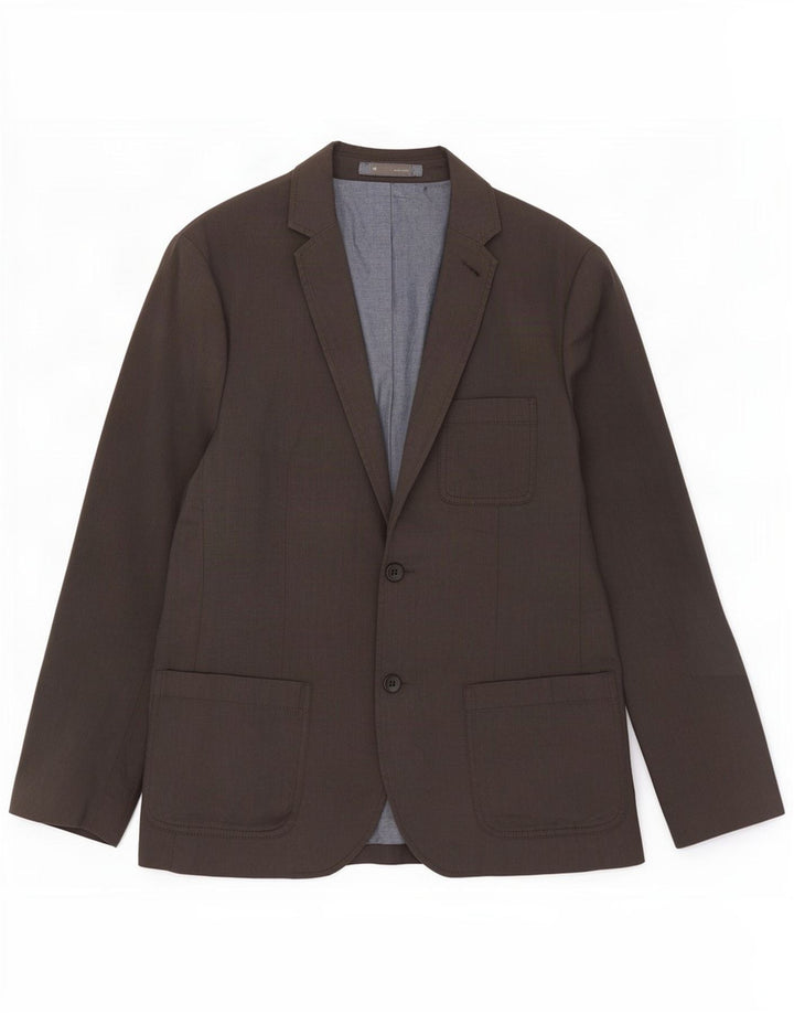 Gap Herre 2 Button Blazer Jacket UK 38 Medium Grey Bomuld