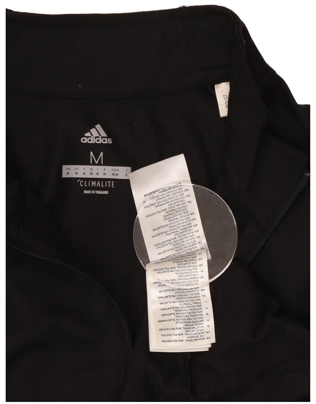 Adidas Herre Climalite Pullover med lynlås-hals Træningsdragt Top Medium Sort