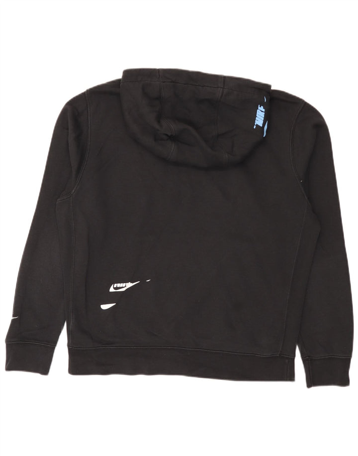 Nike grafisk hættetrøje til mænd mellem sort bomuld