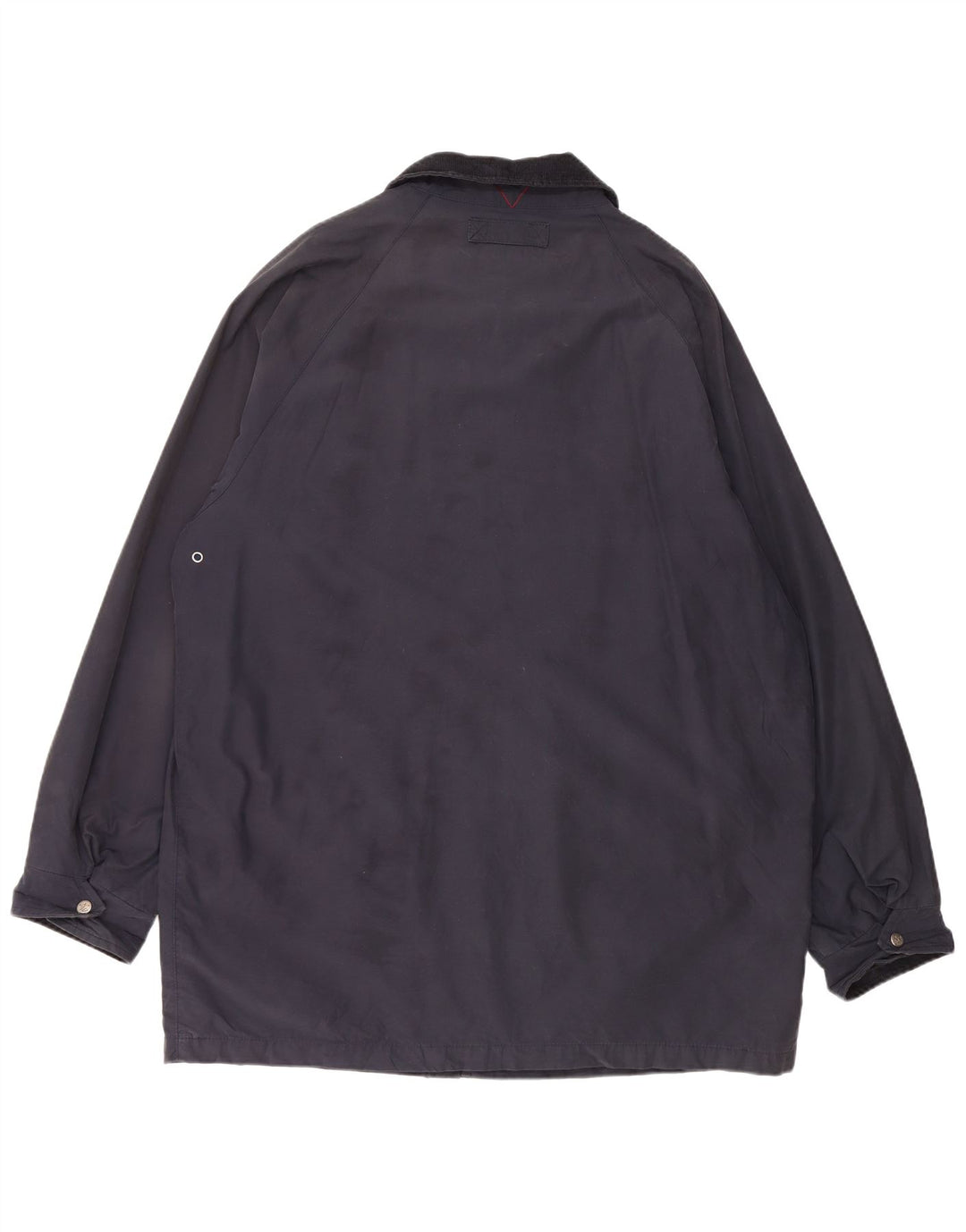 VINTAGE Herre Windbreaker Jacket UK 44 2XL Navy Blue Bomuld