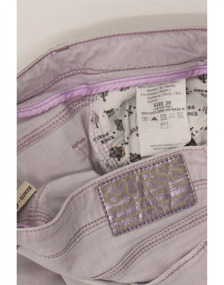 Guess Slim Jeans til kvinder W30 L26 Lilla bomuld
