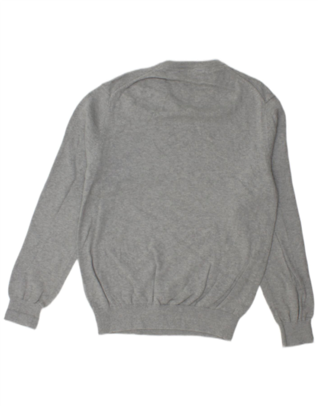 CREW TØJ Herre V-hals sweater Medium Grey Flecked Bomuld