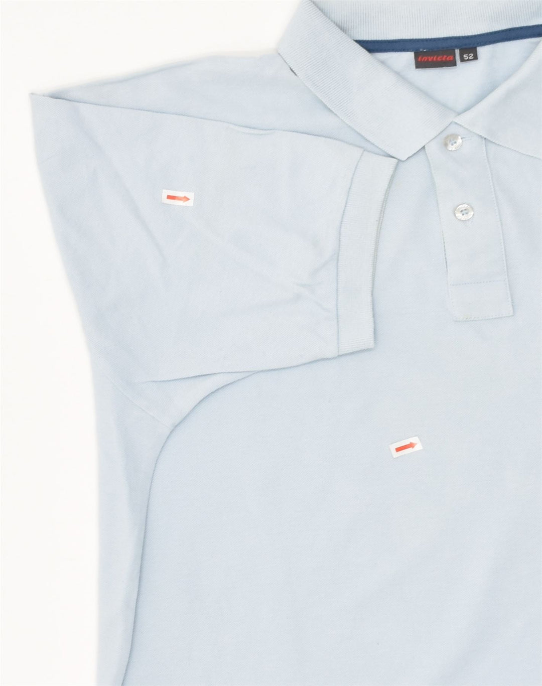 INVICTA Mens Polo Shirt IT 52 Large Blue Cotton | Vintage Invicta | Thrift | Second-Hand Invicta | Used Clothing | Messina Hembry 