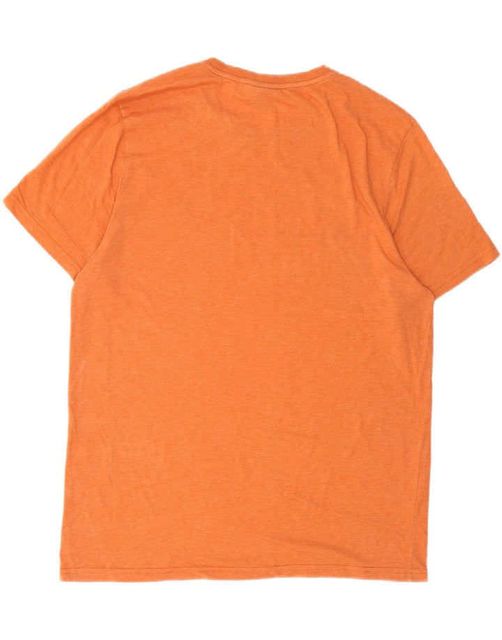 LYLE & SCOTT Herre T-Shirt Top XL Orange Polyester